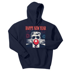 Cute Trump Happy New Year 2025 DaddyS Home Inauguration Kids Hoodie