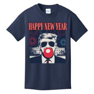 Cute Trump Happy New Year 2025 DaddyS Home Inauguration Kids T-Shirt