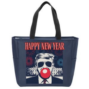 Cute Trump Happy New Year 2025 DaddyS Home Inauguration Zip Tote Bag