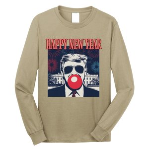 Cute Trump Happy New Year 2025 DaddyS Home Inauguration Long Sleeve Shirt