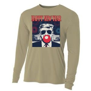 Cute Trump Happy New Year 2025 DaddyS Home Inauguration Cooling Performance Long Sleeve Crew