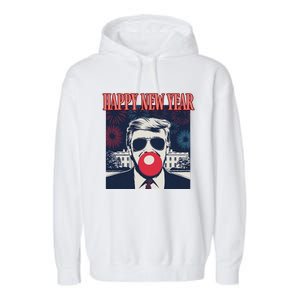 Cute Trump Happy New Year 2025 DaddyS Home Inauguration Garment-Dyed Fleece Hoodie