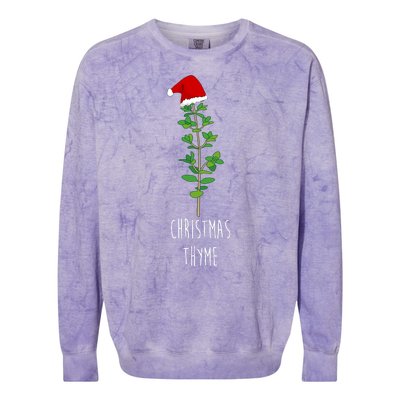 Christmas Thyme Holiday Colorblast Crewneck Sweatshirt