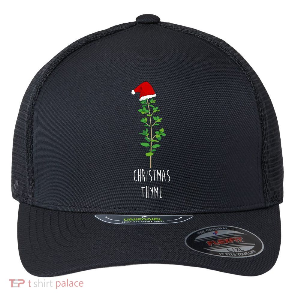 Christmas Thyme Holiday Flexfit Unipanel Trucker Cap