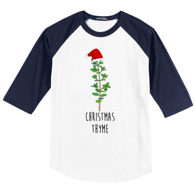 Christmas Thyme Holiday Baseball Sleeve Shirt