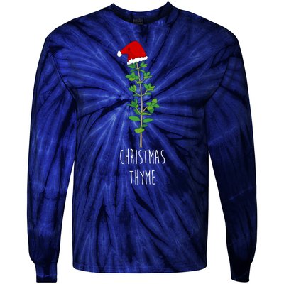 Christmas Thyme Holiday Tie-Dye Long Sleeve Shirt