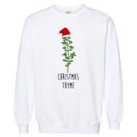 Christmas Thyme Holiday Garment-Dyed Sweatshirt