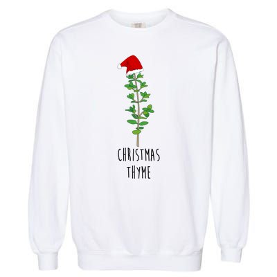 Christmas Thyme Holiday Garment-Dyed Sweatshirt