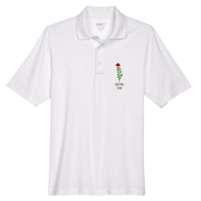 Christmas Thyme Holiday Men's Origin Performance Pique Polo