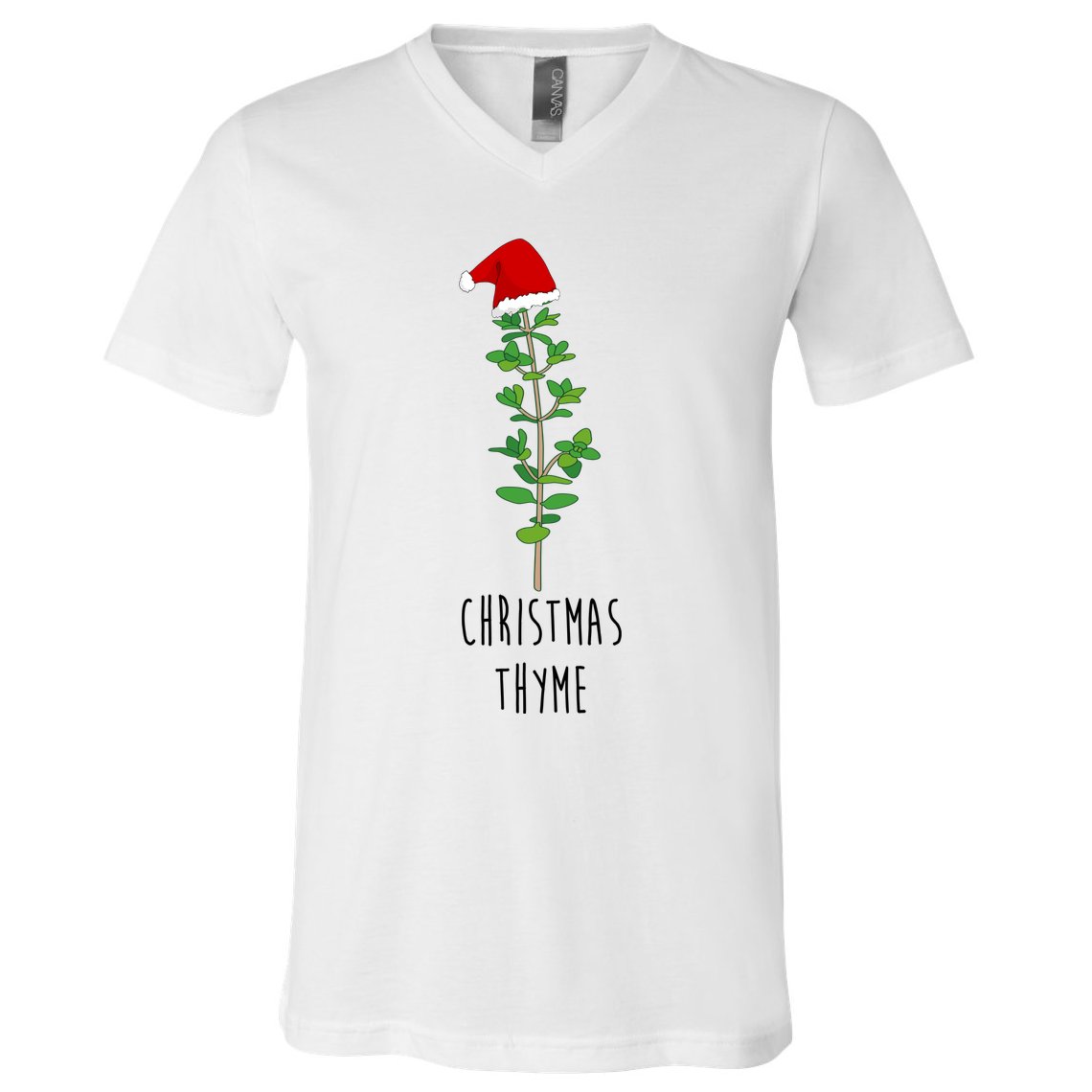 Christmas Thyme Holiday V-Neck T-Shirt