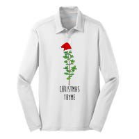 Christmas Thyme Holiday Silk Touch Performance Long Sleeve Polo