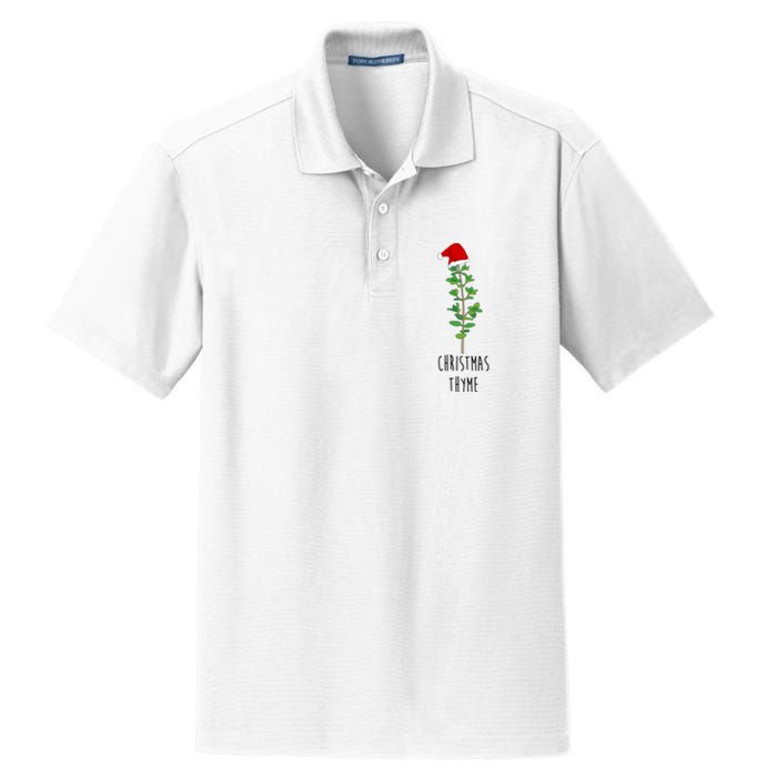 Christmas Thyme Holiday Dry Zone Grid Polo