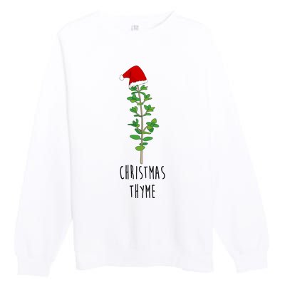 Christmas Thyme Holiday Premium Crewneck Sweatshirt