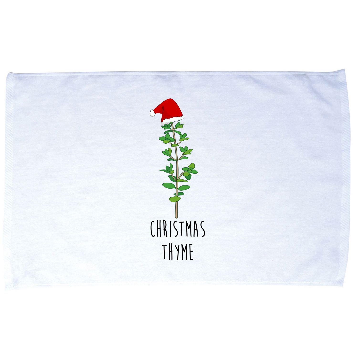 Christmas Thyme Holiday Microfiber Hand Towel