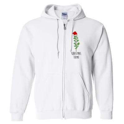 Christmas Thyme Holiday Full Zip Hoodie