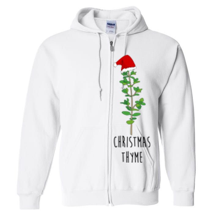 Christmas Thyme Holiday Full Zip Hoodie