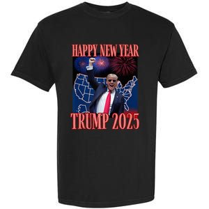 Cute Trump Happy New Year 2025 45 47 Outlaw Won Sarcasm Garment-Dyed Heavyweight T-Shirt