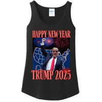 Cute Trump Happy New Year 2025 45 47 Outlaw Won Sarcasm Ladies Essential Tank