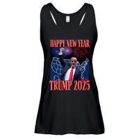 Cute Trump Happy New Year 2025 45 47 Outlaw Won Sarcasm Ladies Essential Flowy Tank