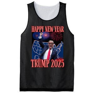 Cute Trump Happy New Year 2025 45 47 Outlaw Won Sarcasm Mesh Reversible Basketball Jersey Tank