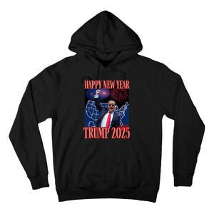 Cute Trump Happy New Year 2025 45 47 Outlaw Won Sarcasm Tall Hoodie