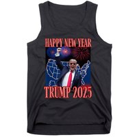 Cute Trump Happy New Year 2025 45 47 Outlaw Won Sarcasm Tank Top