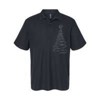 Christmas Tree Handmade Winter Line Art Family Holiday Softstyle Adult Sport Polo