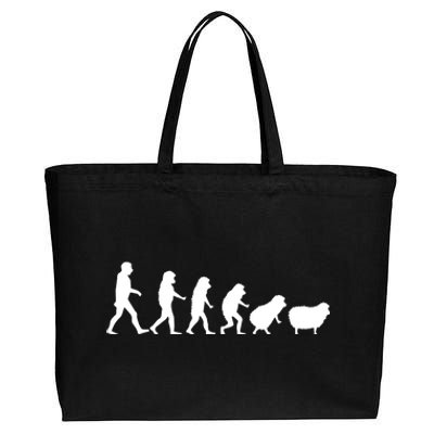 Conspiracy Theorist Human Evolution Wake Up Sheeple Sheep Cotton Canvas Jumbo Tote