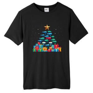 Christmas Tree Hairdryer Hairdressing Hairstylist Tall Fusion ChromaSoft Performance T-Shirt