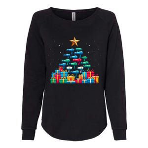 Christmas Tree Hairdryer Hairdressing Hairstylist Womens California Wash Sweatshirt