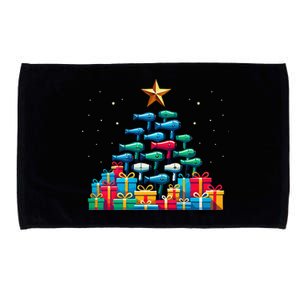 Christmas Tree Hairdryer Hairdressing Hairstylist Microfiber Hand Towel