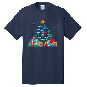 Christmas Tree Hairdryer Hairdressing Hairstylist Tall T-Shirt