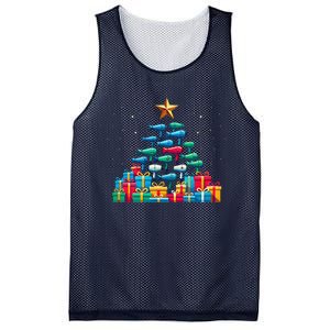 Christmas Tree Hairdryer Hairdressing Hairstylist Mesh Reversible Basketball Jersey Tank