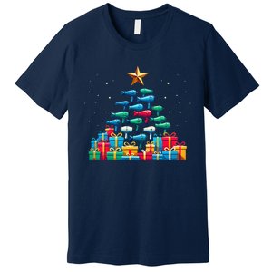 Christmas Tree Hairdryer Hairdressing Hairstylist Premium T-Shirt