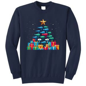 Christmas Tree Hairdryer Hairdressing Hairstylist Tall Sweatshirt