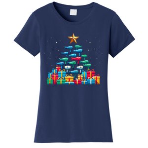 Christmas Tree Hairdryer Hairdressing Hairstylist Women's T-Shirt