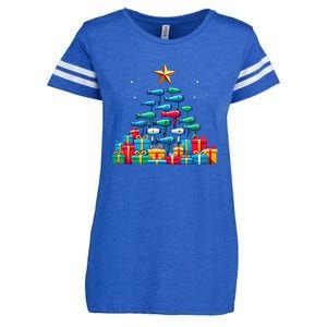 Christmas Tree Hairdryer Hairdressing Hairstylist Enza Ladies Jersey Football T-Shirt