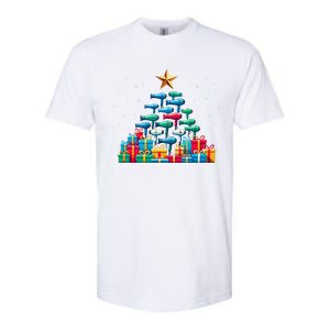 Christmas Tree Hairdryer Hairdressing Hairstylist Softstyle CVC T-Shirt