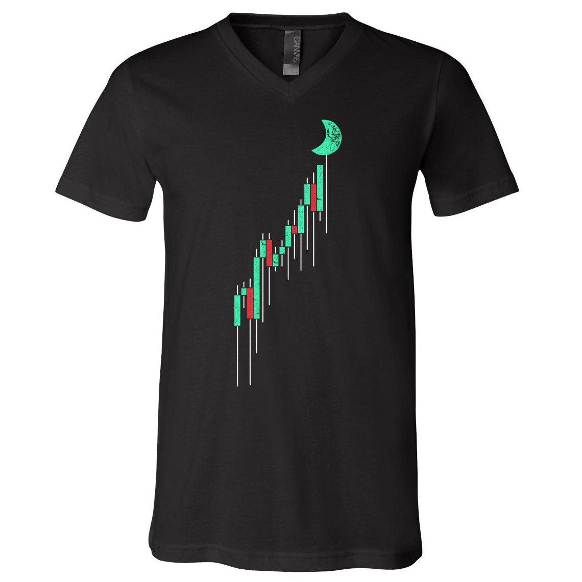 Crypto Trading Hodl Vintage Stock V-Neck T-Shirt