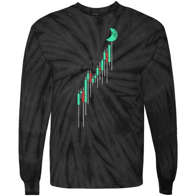 Crypto Trading Hodl Vintage Stock Tie-Dye Long Sleeve Shirt