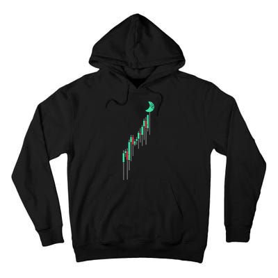 Crypto Trading Hodl Vintage Stock Tall Hoodie