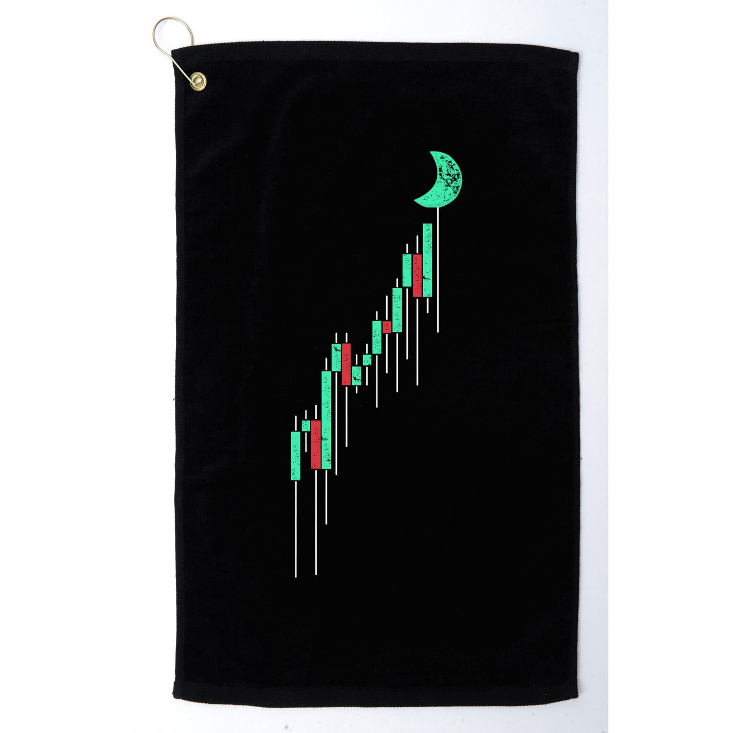 Crypto Trading Hodl Vintage Stock Golf Towel