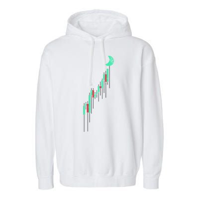 Crypto Trading Hodl Vintage Stock Garment-Dyed Fleece Hoodie