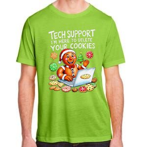 Christmas Techsupport Here To Delete Cookies Xmas Adult ChromaSoft Performance T-Shirt