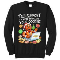 Christmas Techsupport Here To Delete Cookies Xmas Sweatshirt