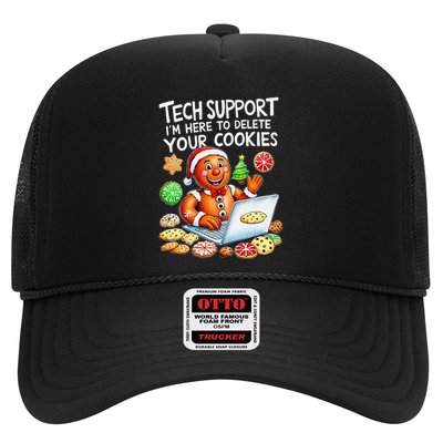 Christmas Techsupport Here To Delete Cookies Xmas Trucker Hat