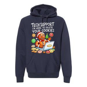 Christmas Techsupport Here To Delete Cookies Xmas Premium Hoodie