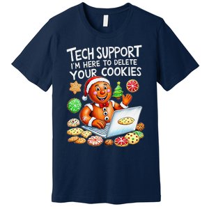 Christmas Techsupport Here To Delete Cookies Xmas Premium T-Shirt