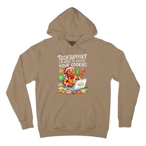 Christmas Techsupport Here To Delete Cookies Xmas Hoodie