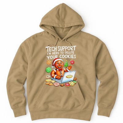 Christmas Techsupport Here To Delete Cookies Xmas Hoodie